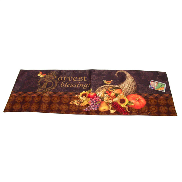 NWT Harvest Blessings Table Runner USA 13x36 inches - Picture 1 of 1